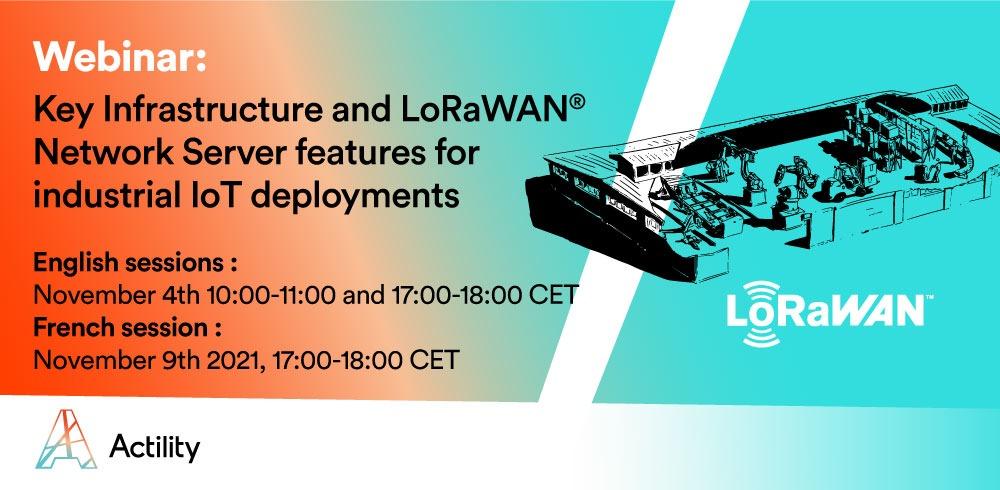 #LoRaAlliance member <a href="/Actility/">Actility</a> is hosting a webinar: Key Infrastructure and #LoRaWAN Network Server Features for Industrial #IoT Deployments on November 4th. Register and find the full agenda here: hubs.li/H0-9bNW0