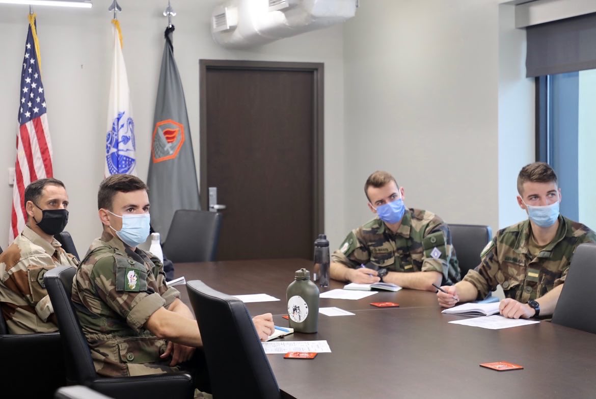 Army_Cyber_CoE's tweet photo. Happy to host some young LT’s from Saint-Cyr Military Academy! Nothing more important than developing strong leaders and building strong partnerships. @SaintCyrCoet #partnership #readiness #LeadershipDevelopment #cyberforge #VictoryStartsHere https://t.co/sDi00ikj1S