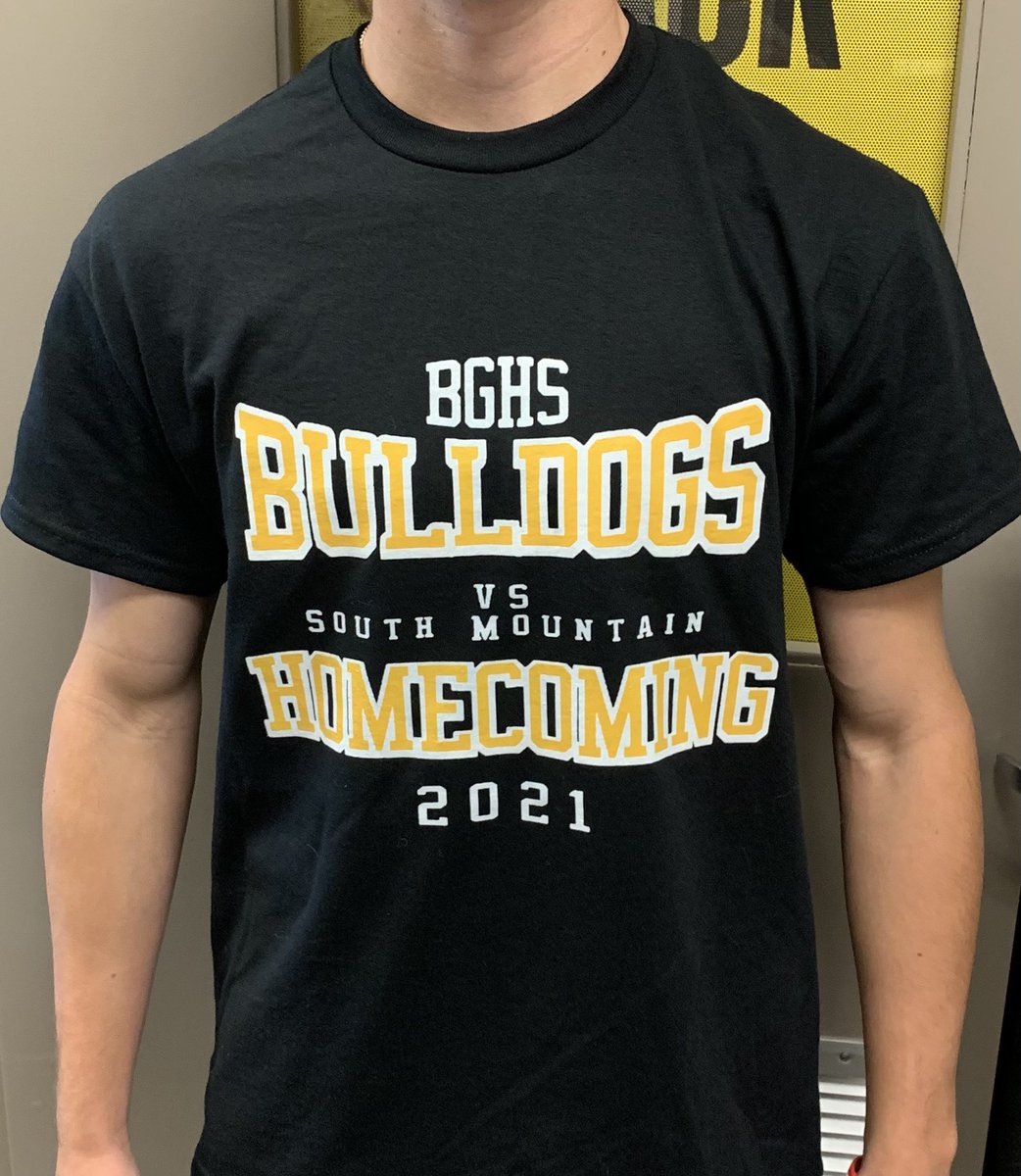 Hey Bulldogs, come get your homecoming shirts in the dawg shack today. Only $14!!