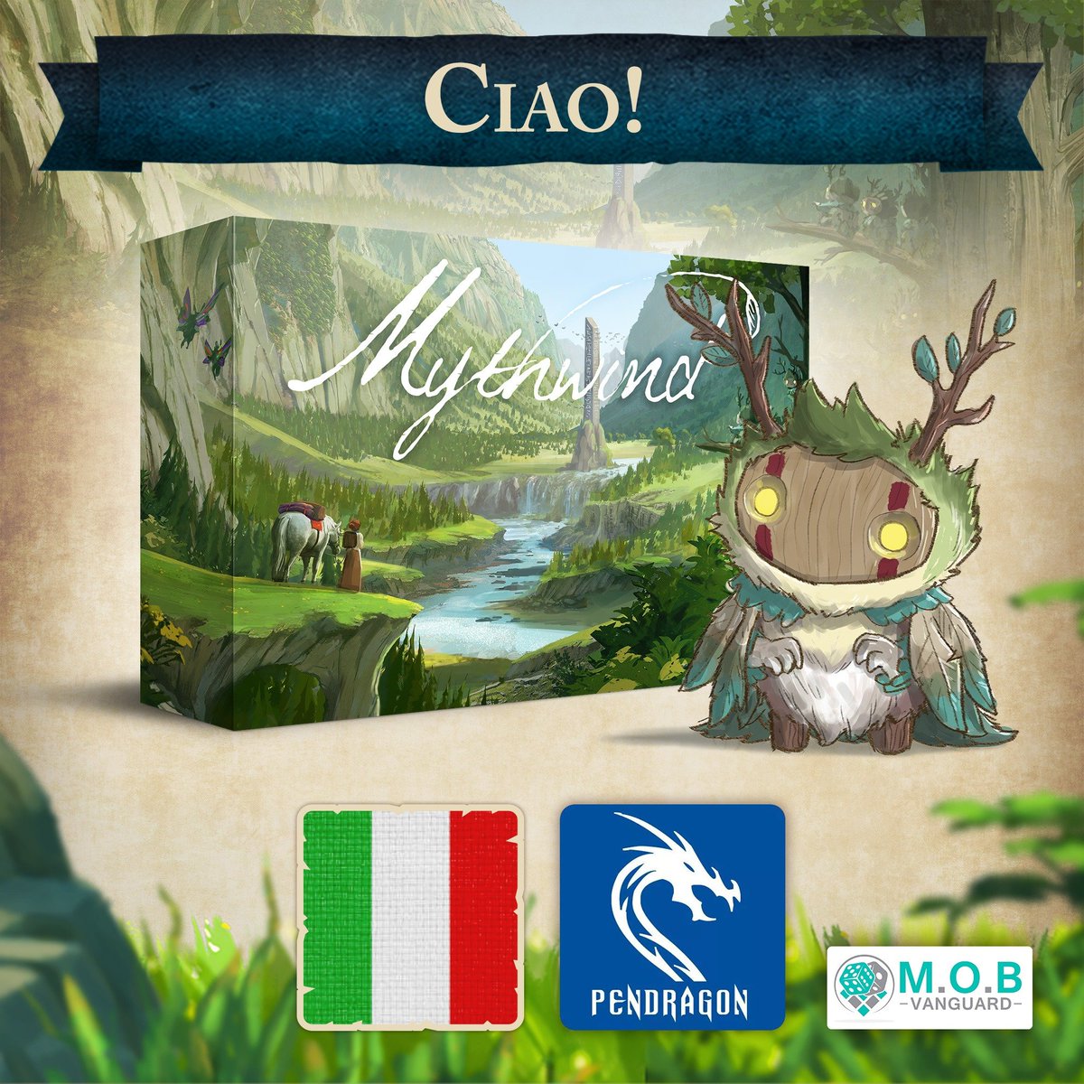 The unique experience that <a href="/MythwindGame/">Mythwind</a> is, will be available in Italian by Pendragon Game Studio International!!

We are happy that the masterpiece of <a href="/OOMMGames/">OOMM Games</a> will be available in yet another language!

#licensing #mobvanguard #mythwind #OOMM #boardgames #bgg