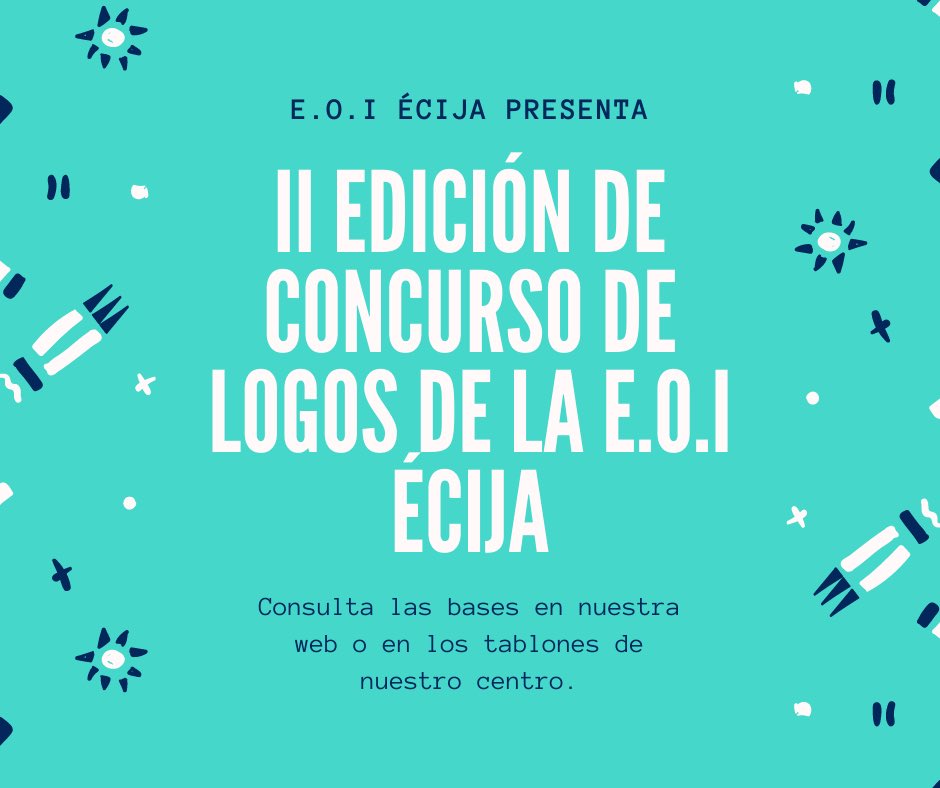 EOIEcija's tweet photo. Ya está aquí nuestro concurso de logos. Anímate a participar https://t.co/Vn0R2YjRRz