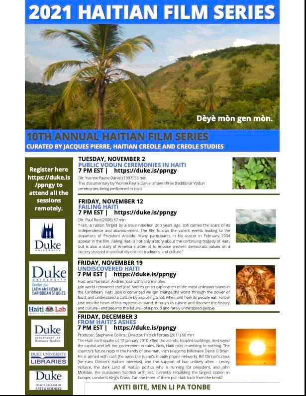 MissCreole2's tweet photo. Haiti Films #film #Haiti #languagelearning https://t.co/Jkc6paKIg5