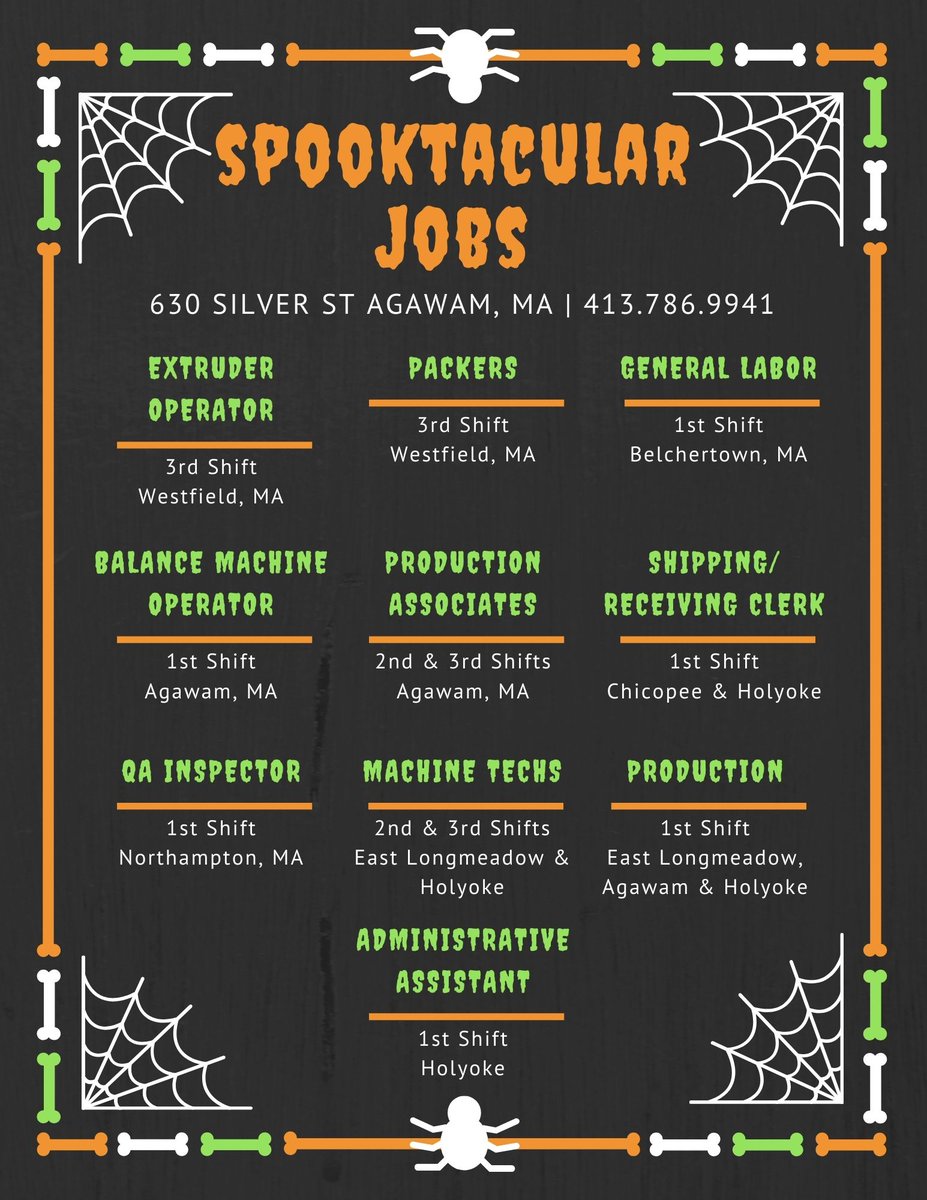 ReliableTemps's tweet image. We're #hiring ! Call our Agawam office today at 413-786-9941 for more information.