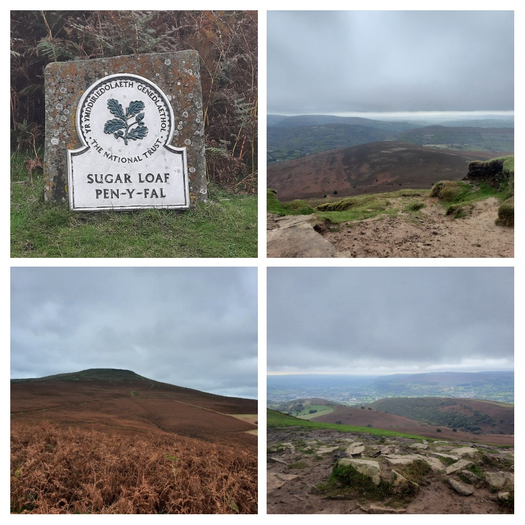 Made it to the top of Sugar Loaf Mountain today.  Very windy at the top, just about managed to stand upright.  Made it back down just before the bad weather set in #sugarloafmountain #Monmouthshire #TheBlackMountains #breconbeacons #Wales 🥾🚶🏻‍♀️⛰💕