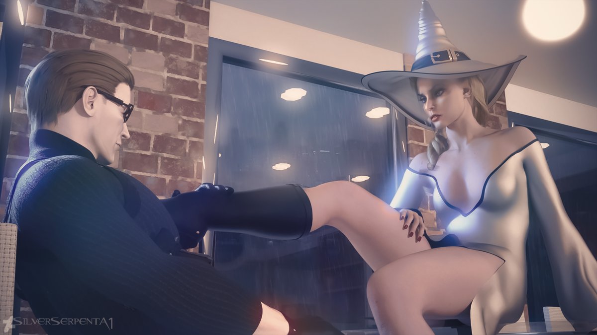 Is she a good witch or a bad witch?

#REBHFun #residentevil #albertwesker #alexwesker #halloween #fanart #residentevilfanart