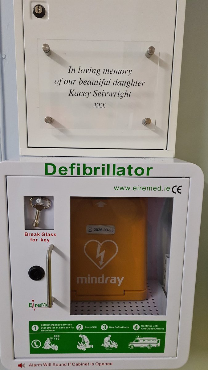 Whilst we are absolutely heart broken for the reason why we have had this installed, we are delighted that the Torry community and beyond have gone above and beyond to ensure all schools and centers have this life saving equipment. #neverforgotten #ourkacey