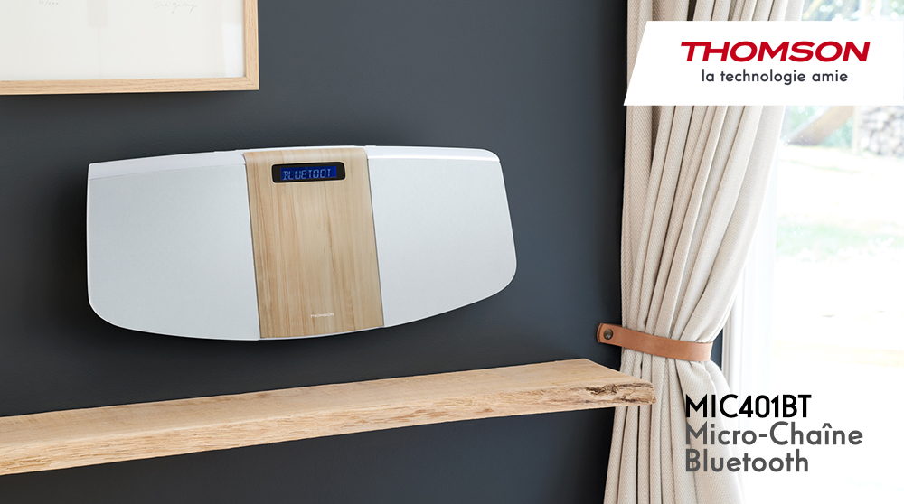 BigbenFrance's tweet photo. #Nouveauté #Thomson de cette fin d'octobre: MIC401BT, un combo micro-chaîne pour lire vos CDs, écouter la musique 🎶 en Bluetooth ou depuis une source ext. en AUX-IN.
Disponible chez Conforama et LECLERC dès novembre. Infos sur : https://t.co/0YgR7Ux0k5
#microchaine #lecteurcd https://t.co/nShjnqkDMu
