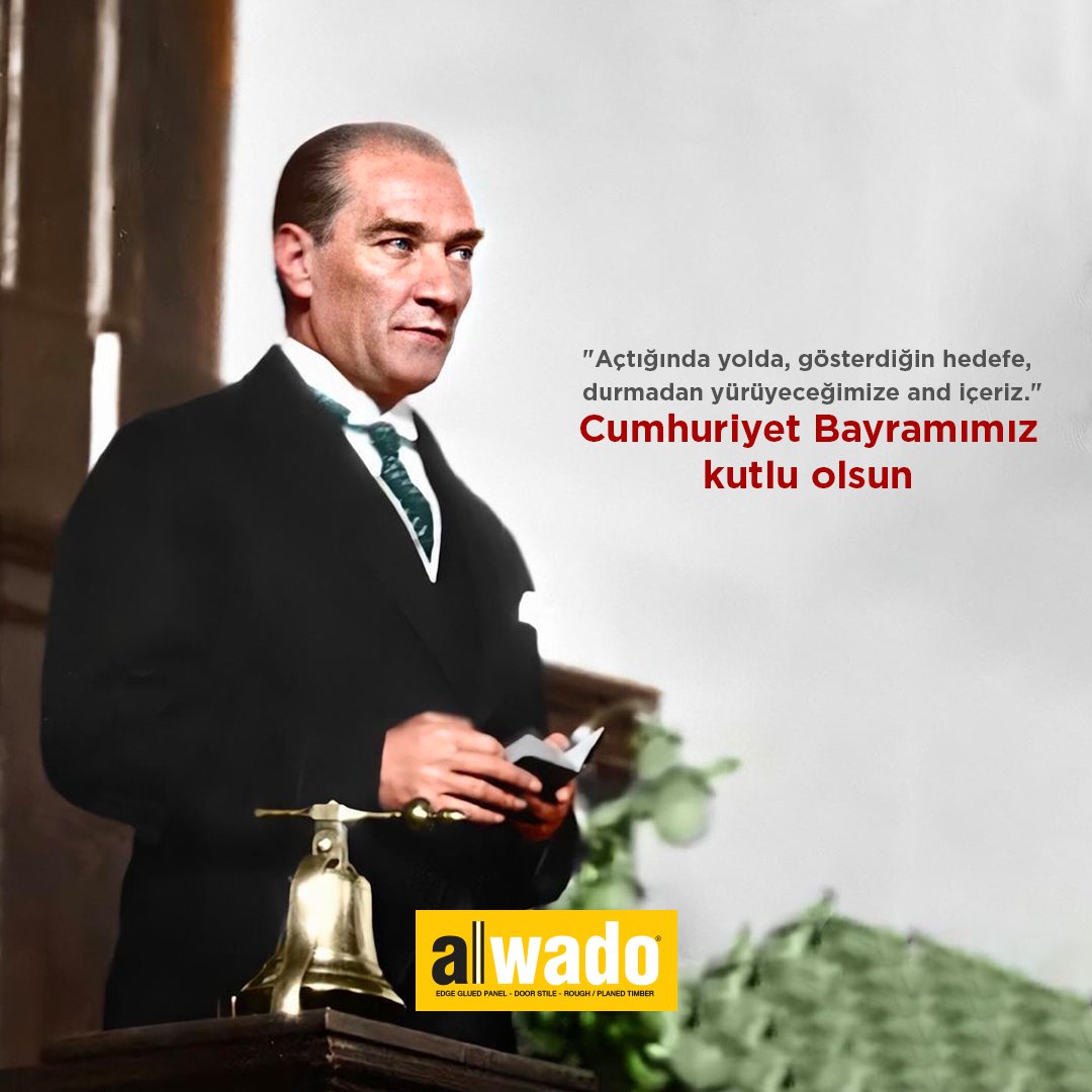 alwadocom's tweet photo. Açtığın yolda, gösterdiğin hedefe, durmadan yürüyeceğimize and içeriz.
Cumhuriyet Bayramımız kutlu olsun🇹🇷🇹🇷

#29ekimcumhuriyetbayramı #29ekim #alwado https://t.co/csHR4Zj2ZR