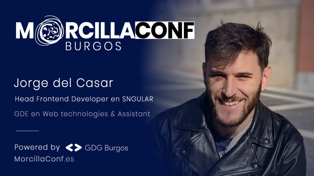 PONENTES #MorcillaConf ¡Terminamos la ronda con el último #PonenteTOP! Jorge del Casar <a href="/JorgeCasar/">Jorge del Casar</a> Head Frontend en <a href="/sngular/">Sngular</a> y #GDE en Web y Assistant

Nos hablará de front y diseño en... "Si cambio de framework, ¿tengo que rehacer todo?"

➡️+Info en morcillaconf.es