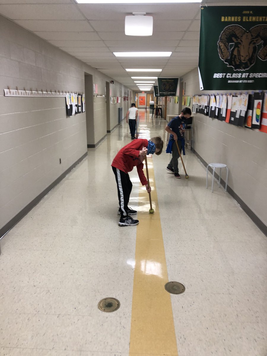 MrKnightSSS's tweet photo. Thank you to these amazing 5th graders who helped fix stuff marks from the now shiny floors of Barnes. #warh https://t.co/L3zKYVRBAc