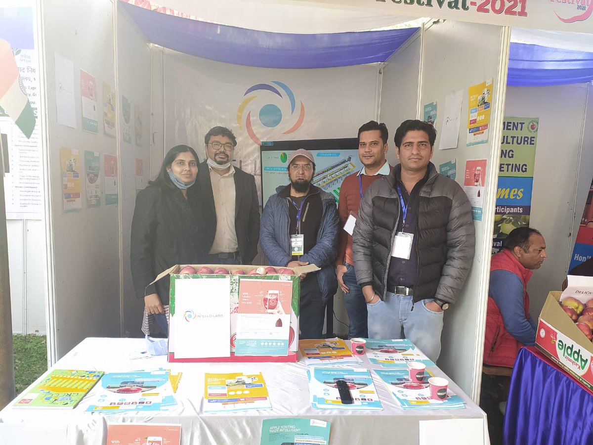 IntelloLabs's tweet photo. We're excited to kick off #AppleFestival2021 organised by @HortiKashmir to celebrate the fruit of paradise and look forward to showcasing two of our applications #Intellotrack and #Praman.
#digitisingquality #onlineauctioning #apples https://t.co/6SBj3t1v7y
