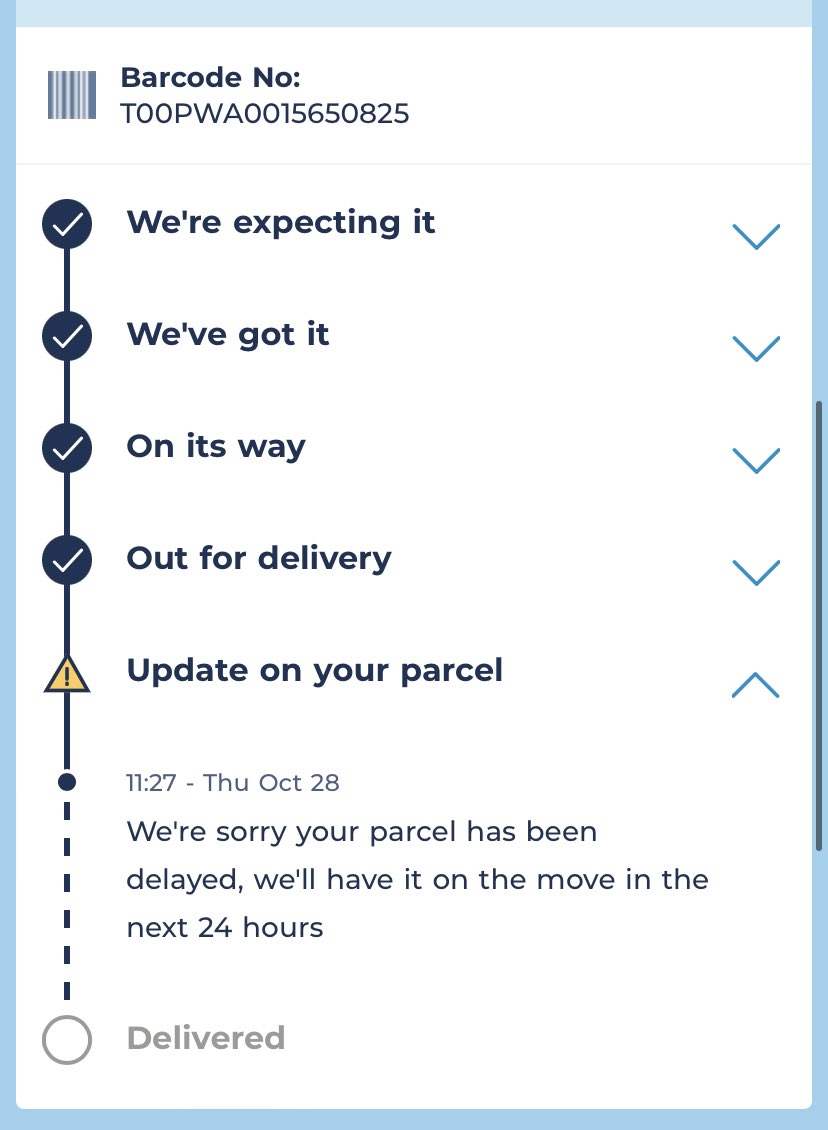Another delivery I’m not getting @Hermesparcels 34 houses in this close it’s been 5 weeks and you’re not delivery our parcels. I’ve reported you for theft to the Essex Police!