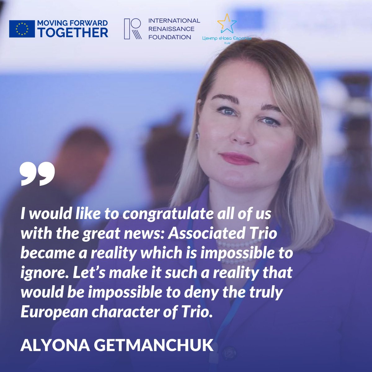 NEC_Ukraine's tweet photo. @getmalyona Директорка Центру "Нова Європа"
#EUassociationTRIO https://t.co/cTOEQm2Gxs