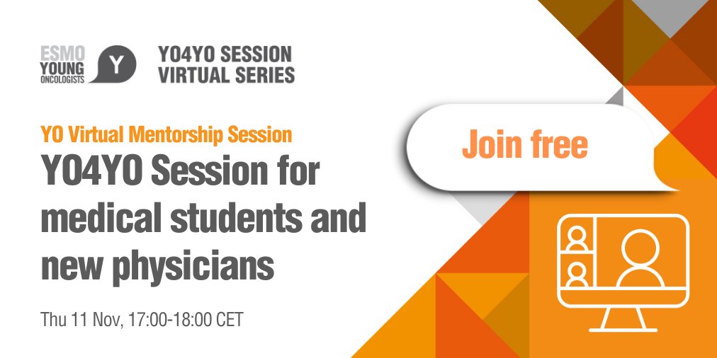 ESMO - Eur. Oncology (@myesmo) on Twitter photo New #ESMOYOC Virtual #Mentorship session for #medicalstudents & new physicians on ESMO activities for medical students, poster prep & presentation, & virtual poster walk 🙌 11 Nov 17:00 CET
👉 Join us (free) ow.ly/5ofc50GA0LJ
<a href="/TeresaSAmaral/">Teresa Amaral, MD, PhD</a> <a href="/rillepihlak/">Rille</a> <a href="/pawel_sobczuk/">Pawel Sobczuk</a> New #ESMOYOC Virtual #Mentorship session for #medicalstudents & new physicians on ESMO activities for medical students, poster prep & presentation, & virtual poster walk 🙌 11 Nov 17:00 CET
👉 Join us (free) ow.ly/5ofc50GA0LJ
<a href="/TeresaSAmaral/">Teresa Amaral, MD, PhD</a> <a href="/rillepihlak/">Rille</a> <a href="/pawel_sobczuk/">Pawel Sobczuk</a>