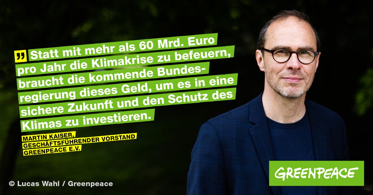 Geld für den #Klimaschutz? Ist genug da – es wird nur falsch ausgegeben. Milliarden klimaschädlicher Subventionen landen etwa im Verkehr 👉 Mehrwertsteuerbefreiung internationaler Flüge.🤦 Die #Ampelkoalition muss das Geld in eine sichere, klimaneutrale Zukunft investieren!