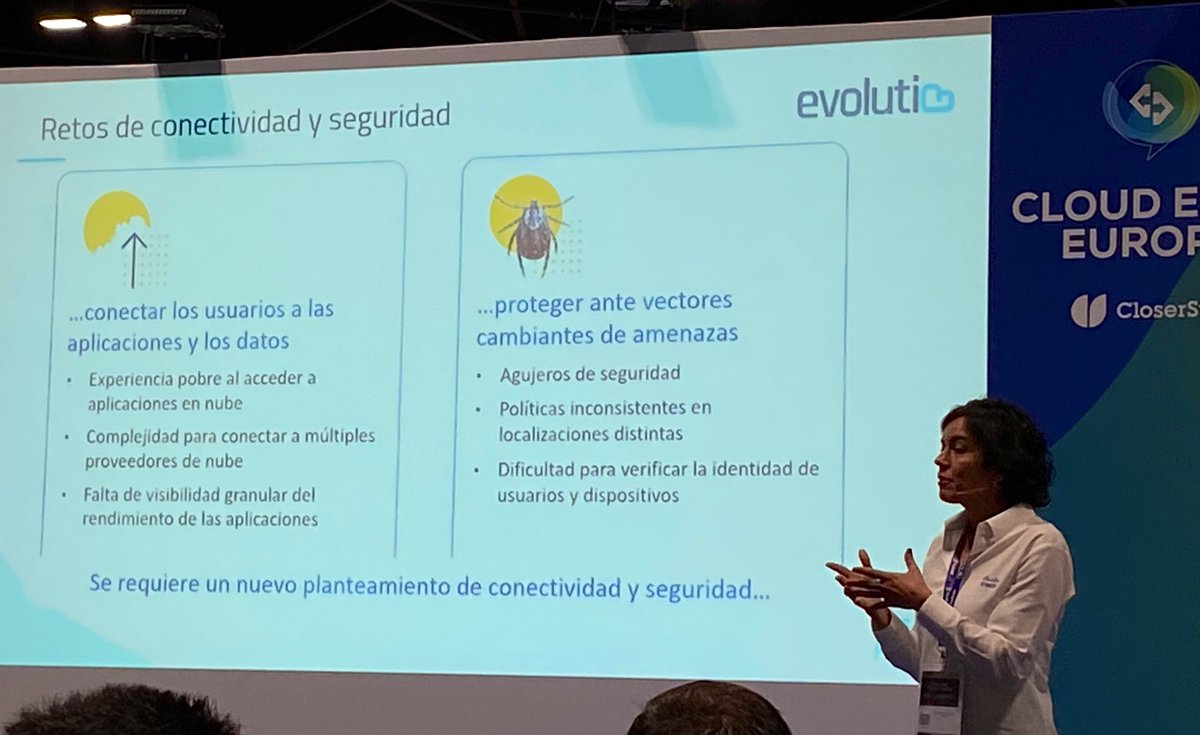 Dolors_guillen's tweet photo. Importante también son los retos de conectividad y seguridad. Cada vez trabajamos con más datos, pero también con más ciberataques. Muy ilustrativa la ponencia de #evolutio i @cisco_spain #SASE

#MadridTechShow #ESHOWMadrid #MTS21 https://t.co/AcDOaLXtlx