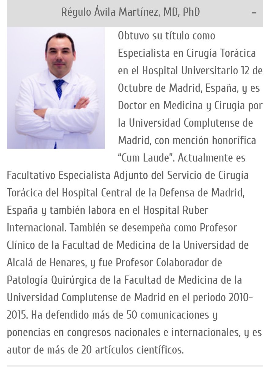 PatRespiratoria's tweet photo. Conoce a los nuevos miembros del comité editorial de nuestra revista: Dr. Régulo Ávila Martínez como uno de los nuevos editores asociados. @neumomadrid https://t.co/7rkyCvdwR0