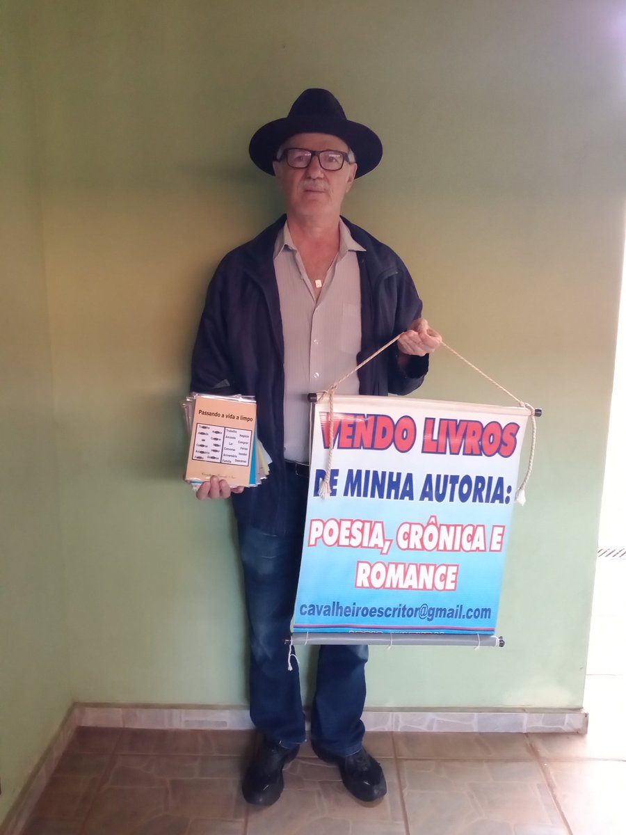CavalheiroVera1's tweet photo. 35 títulos: romance, crônica, religioso, infantil, poesia, trova, outros. Qualquer exemplar 20 reais incluso frete pra todo o Brasil. Grato pela atenção. https://t.co/I2fQ57M7Ic