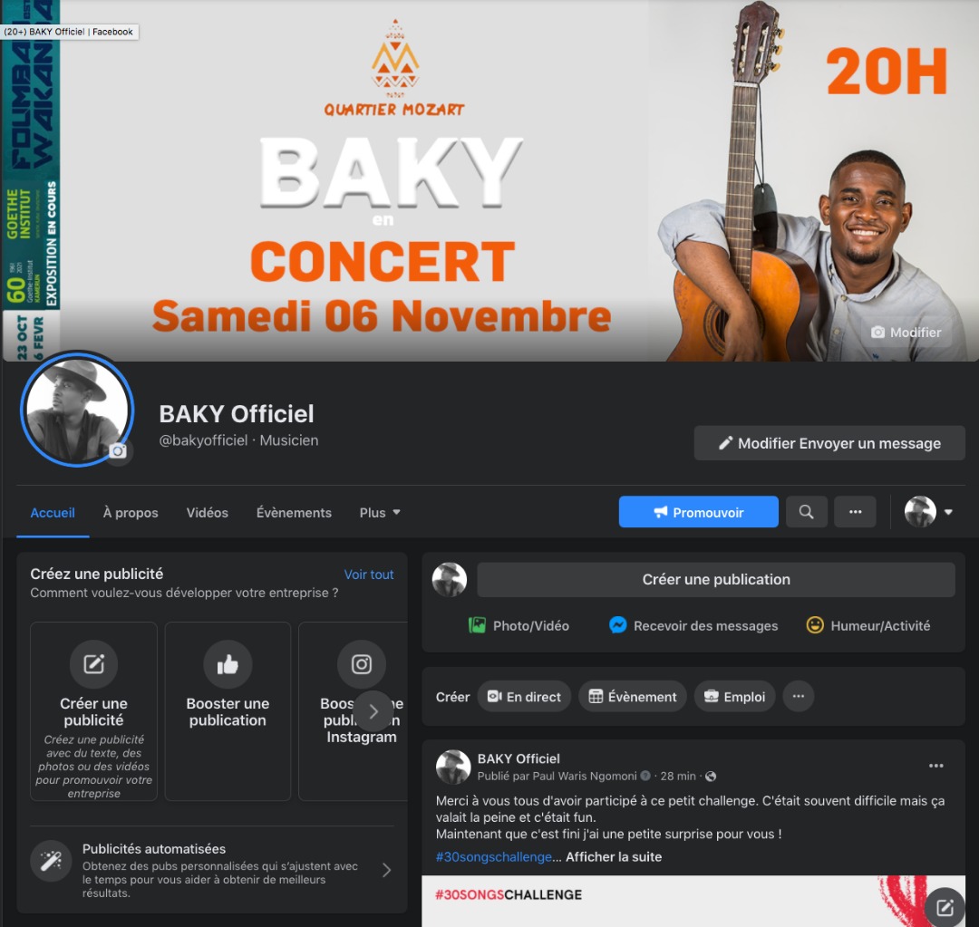 BakedeckJunior's tweet photo. Le lien de l'événement prévu pour le 06 Novembre 2021 à Yaoundé, Mvog Mbi au @QuartierMozart.

Entrée Libre

https://t.co/gocuLOcsdA https://t.co/yM7DcGf5Oo