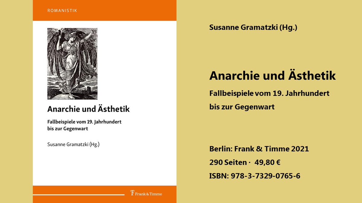 Wie stehen Anarchie und Ästhetik zueinander? 
Lesen Sie zu dieser Frage in unserem neuen Buch:
frank-timme.de/verlag/verlags…