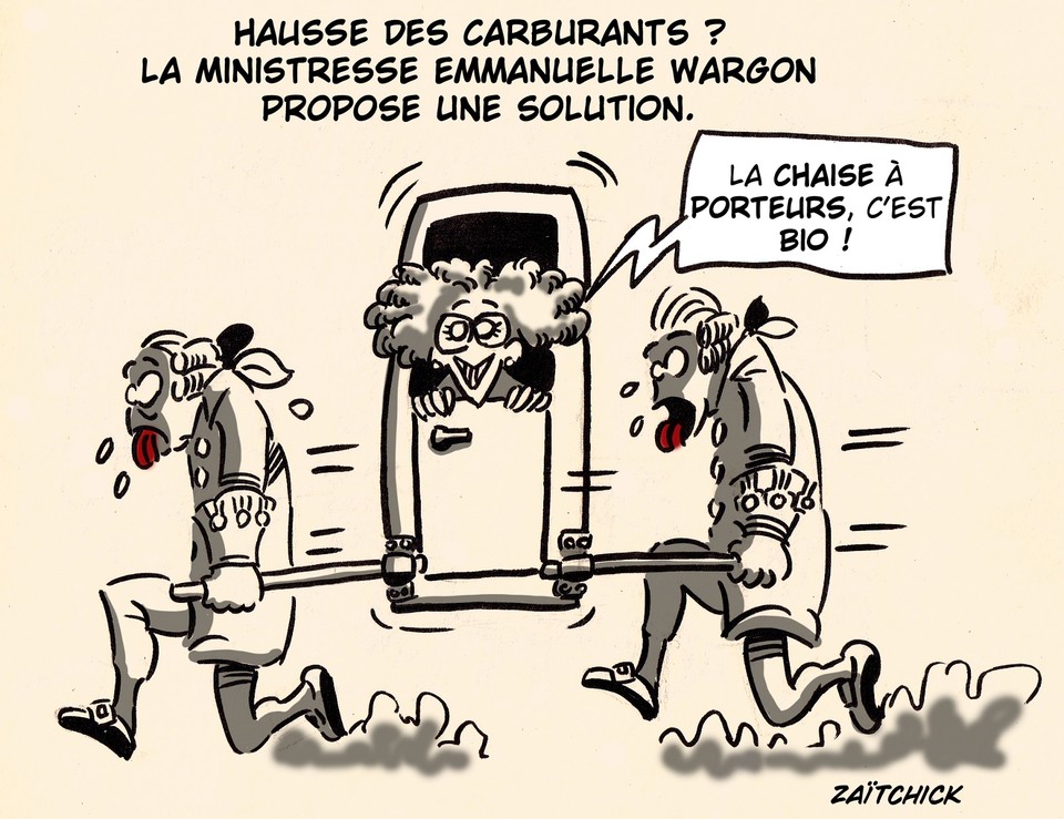 BlaguesDessins's tweet photo. Le #DessinDePresse de Zaïtchick : Chauffeur, à Versailles
Retrouvez les dessins de Zaïtchick sur : https://t.co/VQNx0gcoo7
#DessinDeZaitchick #ActuDeZaitchick #Humour #Wargon #EmmanuelleWargon #HausseDuCarburant #ChaiseÀporteurs #CestBonCestBio https://t.co/8PzHTIJm82
