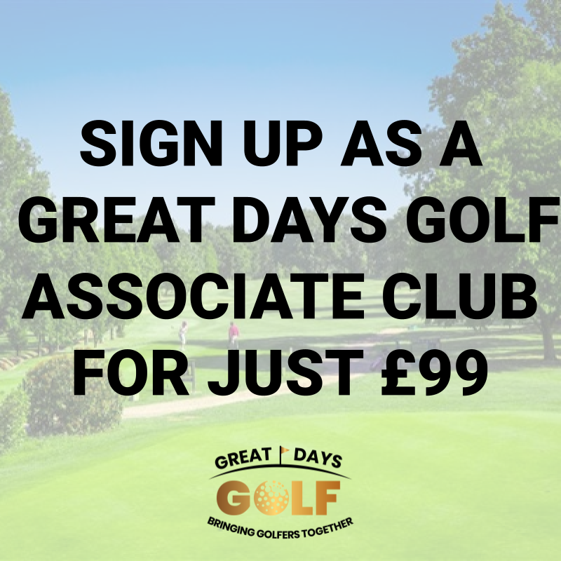 Become an Associate Club for just £99!

Tag your local club to let them know about this great opportunity to increase their visitors/members!

DM us for more information or sign up @ bit.ly/gdgassociatecl…

#GreatDaysGolf #BringingGolfersTogether ⛳