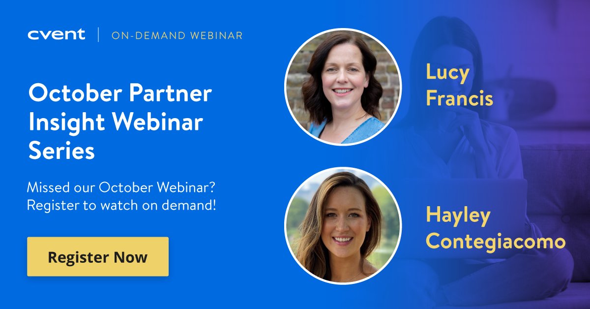 We loved catching up with cvent as part of their latest webinar. We discussed event trends that agencies are seeing both in the UK and USA. And what we think 2022 holds for us in the event space. Catch up now by registering for the webinar - buff.ly/3GrmELj
#eventprofs