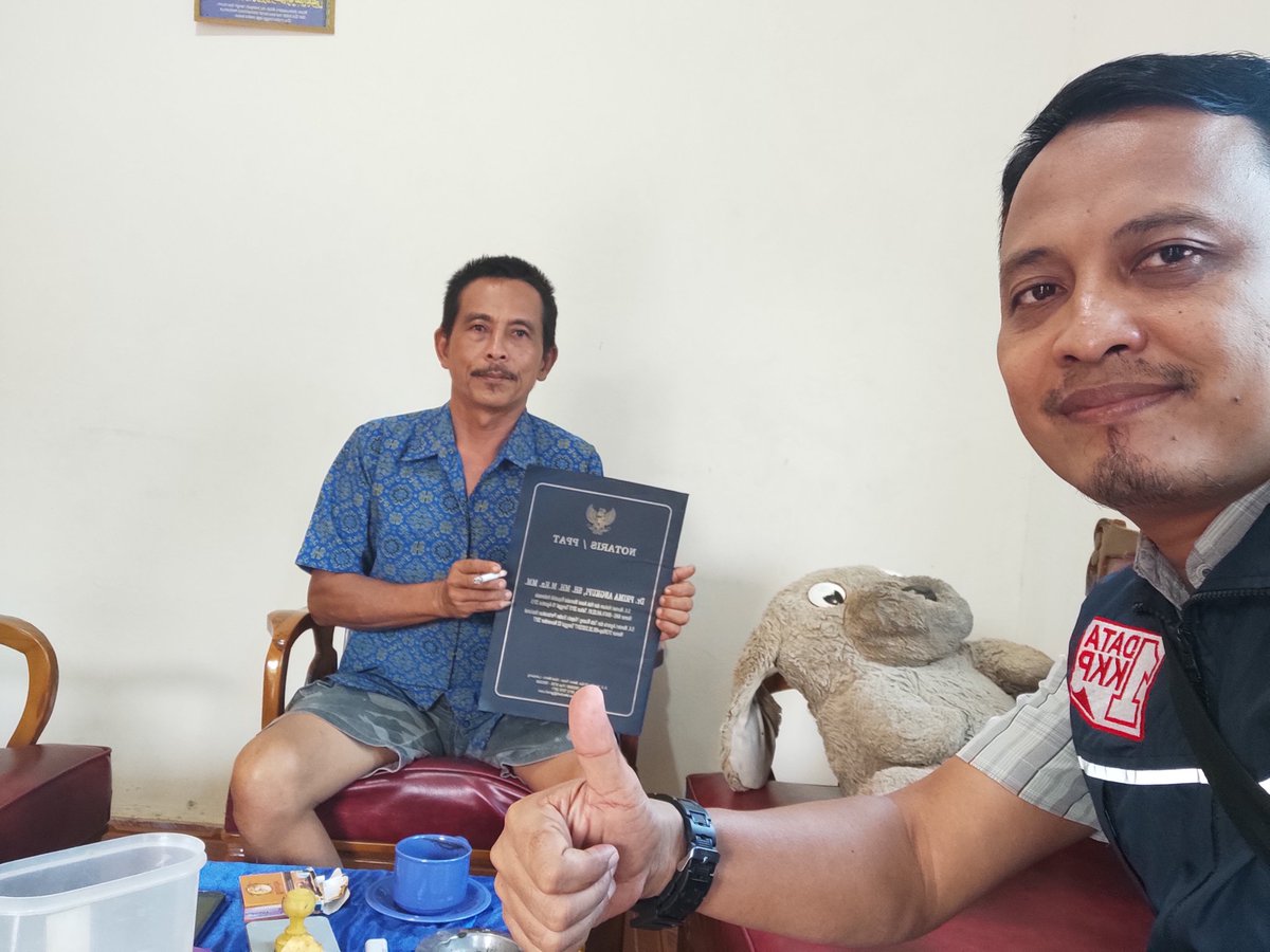 PurihWidagdo's tweet photo. Kamis, 28 Okt 2021
Purih Widagdo, Luhkan Kab. Lampung Timur, pendampingan kelompok berbadan hukum akta notaris Kemenkumham, Pokdakan Jaya Mandiri Nihan Desa Negeri Tua Kec. Margatiga Lamtim. 
#bruppsatminkalpalembang
#giatluhkan
#ppblamtim https://t.co/br2EehVwGp