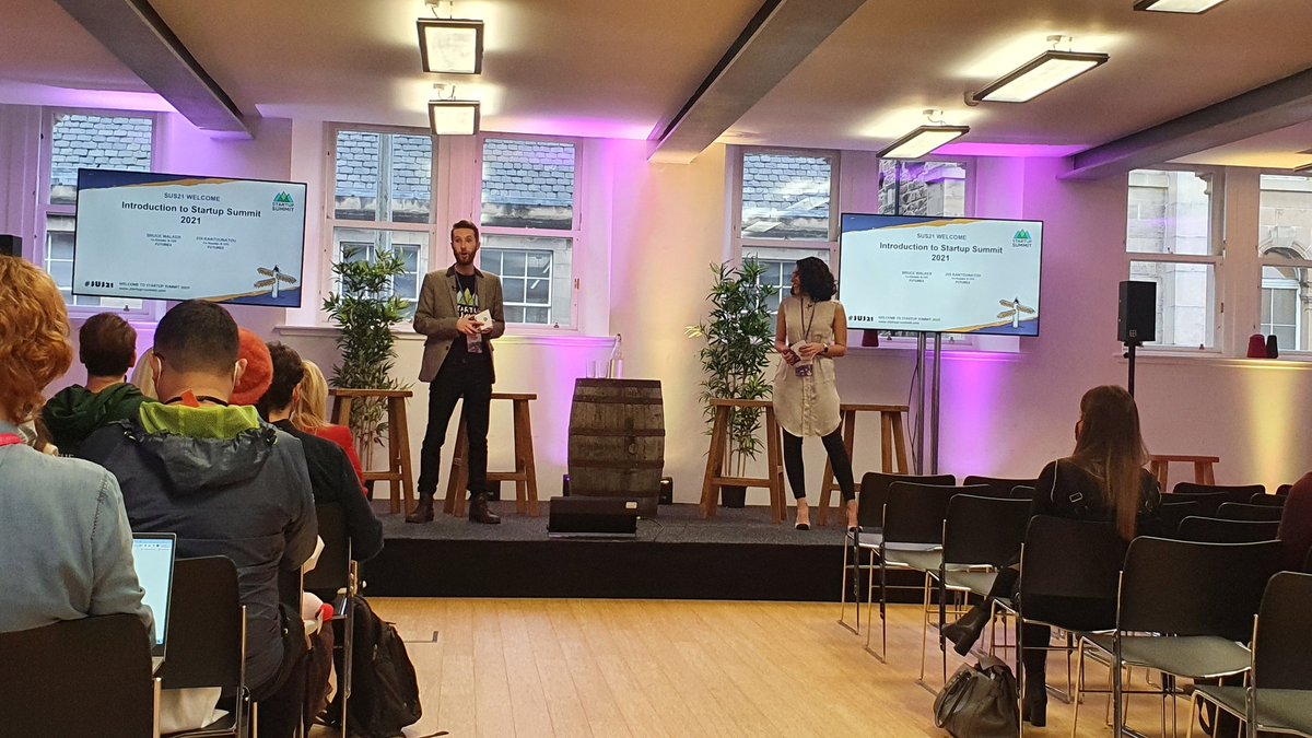 Excited to attend my first real live conference since pre-covid! Zoi and Bruce kicking off in style <a href="/Startup_Summit_/">Startup Summit</a>