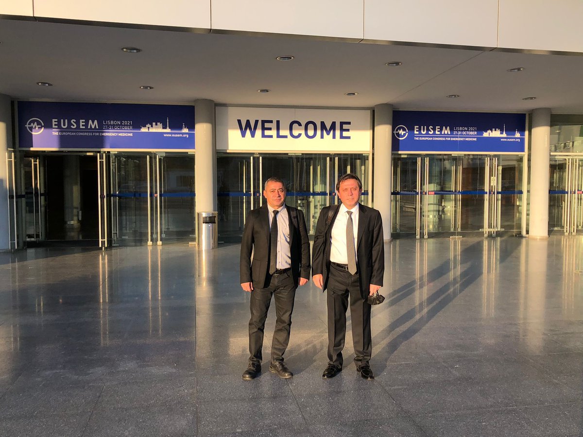 TrTATD's tweet image. #EUSEM2021 Lizbon kongresinde yapılan #EUSEM Council toplantısına Türkiye Acil Tıp derneğini temsilen TATD Uluslararası Acil Tıp Komisyonu Başkanı Prof. Dr. Cem Oktay ve TATD Yönetim Kurulu Saymanı Prof. Dr. Serkan Yılmaz katılmıştır. @mdSerkan  @CemOktayMD