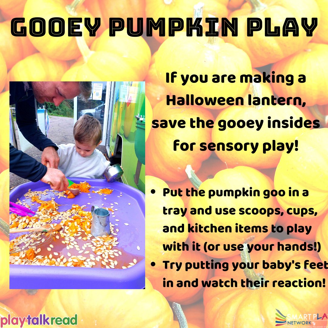 playtalkread's tweet photo. 🎃Halloween Week🎃
Pumpkin sensory play! Keep your pumpkin insides for some gooey sensory play. This is a great activity to keep children of all ages occupied for hours👻 #PlayTalkRead #Smartplaynetwork #parentclub #sensoryplay #halloween #pumpkin https://t.co/CNpJu9CbW6