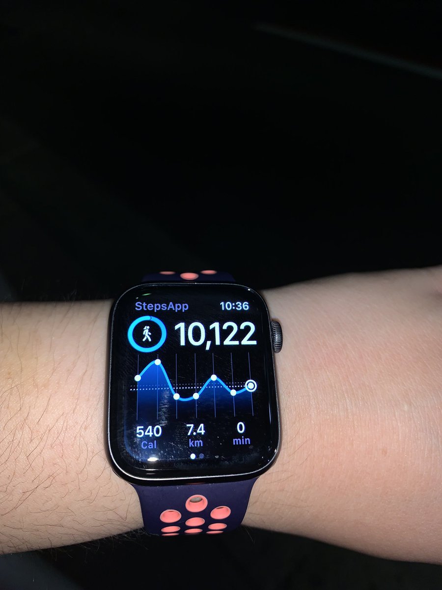 saralui0's tweet photo. #HSBH2009 I downloaded the Steps App this week for our #mhealth tute activity, I hit my 10k goal in my 4 hours at work today! I’m excited to see if it is any different than the AppleWatch pedometer. https://t.co/EEqr0Awule