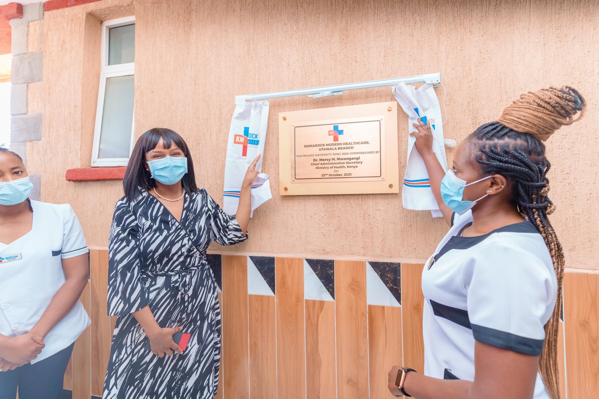 KomarockModern's tweet image. CAS, Ministry of Health, Dr. Mercy Mwangangi Launching and touring of the New Maternity Private wing and Oxygen plant in our Utawala Branch.

Enjoy our Quality and Affordable services offered in all our branches.

#komarockmodernhealthcare 
#yourpillarstobetterhealth