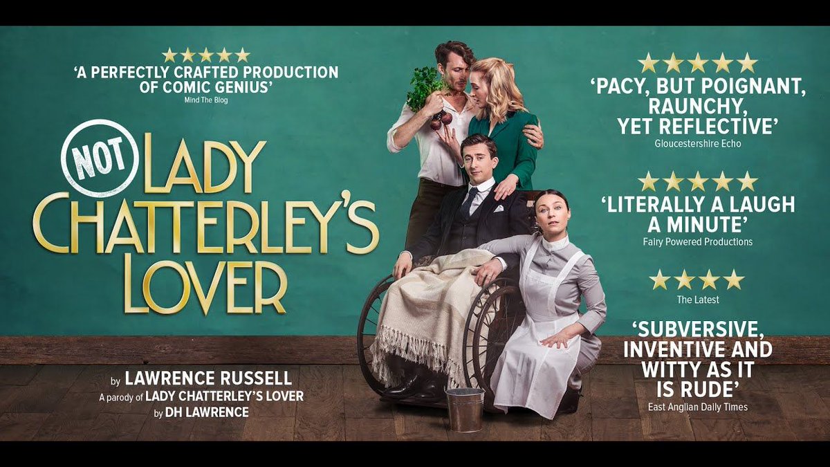 See what audiences are saying about Not Lady Chatterley's Lover, a parody of a DH Lawrence classic. Buy tickets here for 1st Nov: buff.ly/3kezR0I
buff.ly/3b5vcZM
#parody #homage #slapstick <a href="/happyidiotuk/">Happy Idiot</a>
