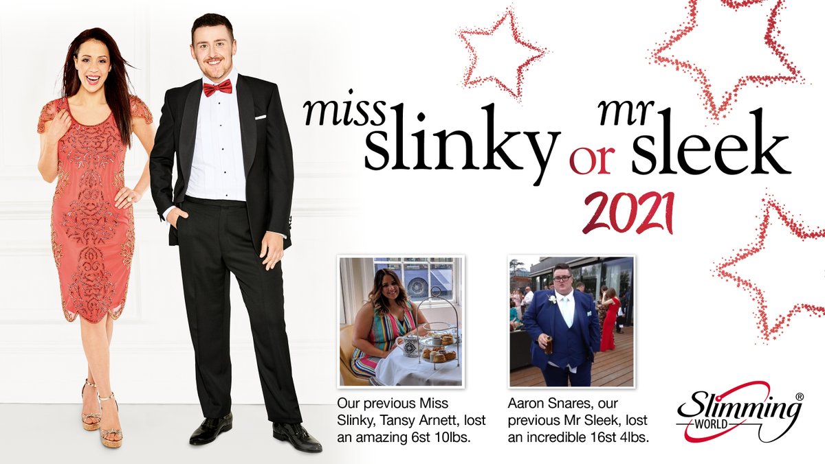 SlimmingWorld's tweet photo. It's a celebration 🥳✨! In #SlimmingWorld groups next week prepare to laugh, cry  and get goosebumps as you crown two fabulous, confident members who've slimmed down beautifully and achieved their #WeightLoss dreams 🚀. https://t.co/FYhqFyOZSH