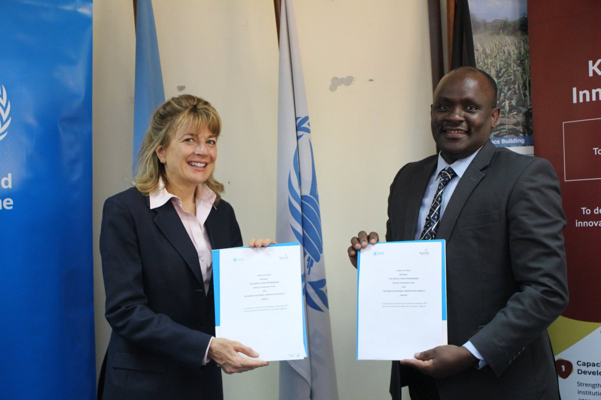 KENIAupdates's tweet photo. KeNIA has today signed a long-term agreement with the @WFP @WFP_Kenya. The partnership will see the two collaborate in rolling out INNOVATIVE #FodSecurity programs across Kenya!🇰🇪
#EnablingInnovation to achieve #ZeroHunger and promote #GoodHealth https://t.co/Ravc9Uor0d