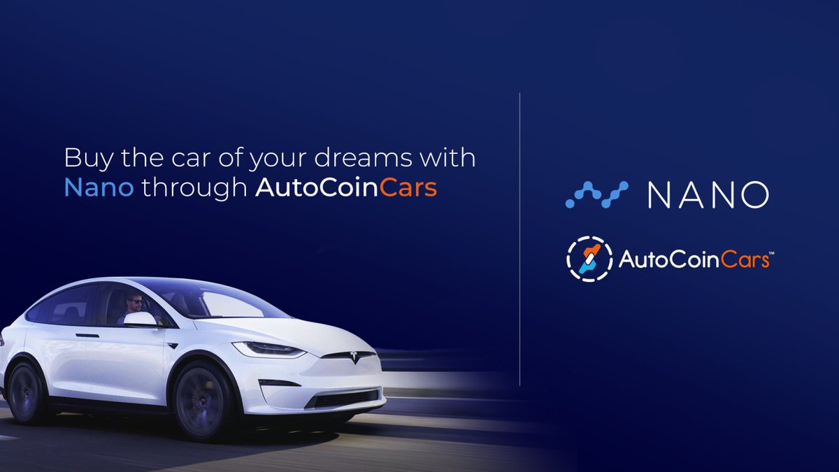 nano's tweet image. Just because @tesla doesn't accept Nano yet, doesn't mean that you can't purchase a tesla model with your $NANO! Introducing @autocoincars the brand-new car dealership market place!

Which car will you buy with your Nano? autocoincars.com

#paywithnano