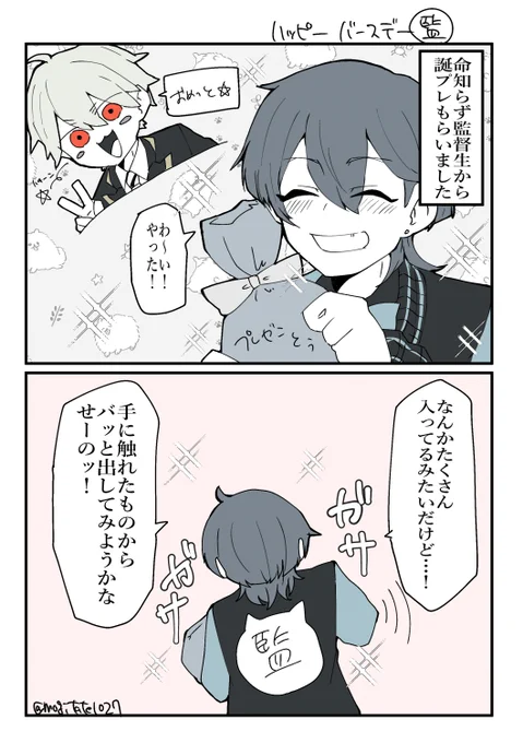命知らず監督生(@ittdsy)から誕プレいただきました!ありがとうございます! 