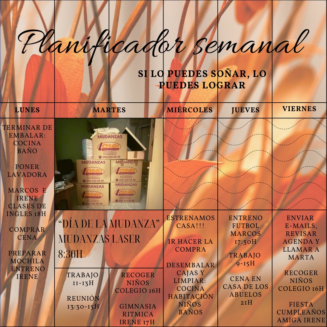 mudanzaslaser's tweet photo. Recuerda siempre planificar con tiempo el día de tu mudanza 📆

En nuestra página web, puedes rellenar el formulario directamente y nos pondremos en contacto contigo. Os dejamos el enlace por aquí 👇🏼

https://t.co/hX5KxDBt7e 🤗

#mudanzasláser #planificatumudanza #díadelamudanza https://t.co/b54u8M6vly