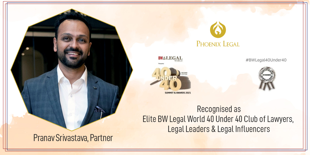 phoenixlegal's tweet photo. We are pleased to share that our Partner Pranav Srivastava has been recognised in the 'Top 40 under 40, Elite Club of Lawyers & Legal Influencers of 2021' by @LegalBW.
#PhoenixLegal #BWLegal #40under40 #TopLawyers #TopLawFirm #LegalAwards https://t.co/o3MKtqsyTh