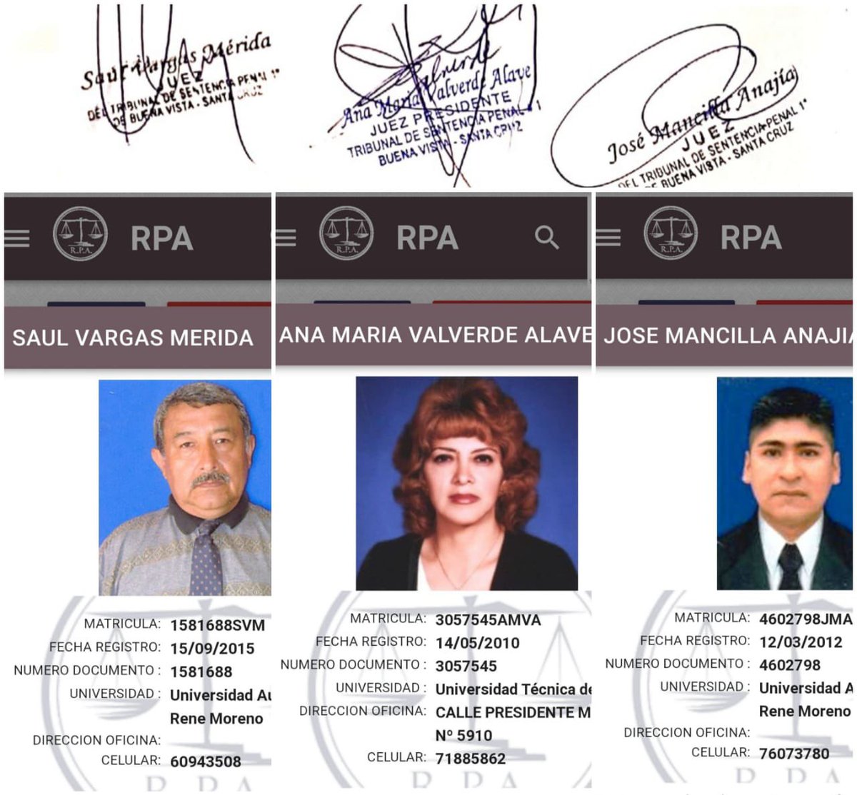 MartinCamachoCh's tweet photo. @VanessaBolivia @CasalMauri El Tribunal vendido y servil que condeno a Mario a 10 años de presidio por un hecho que ocurrió cuando el estaba fuera del país. INAUDITO! https://t.co/KVxfVA1WC4