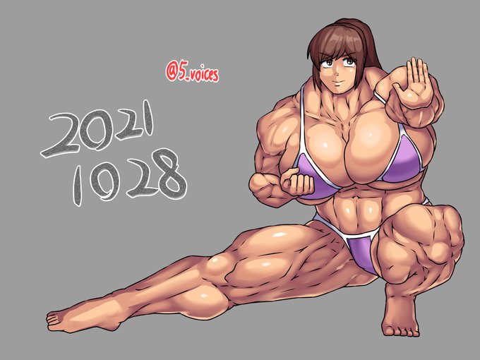 ボディビル模写。 