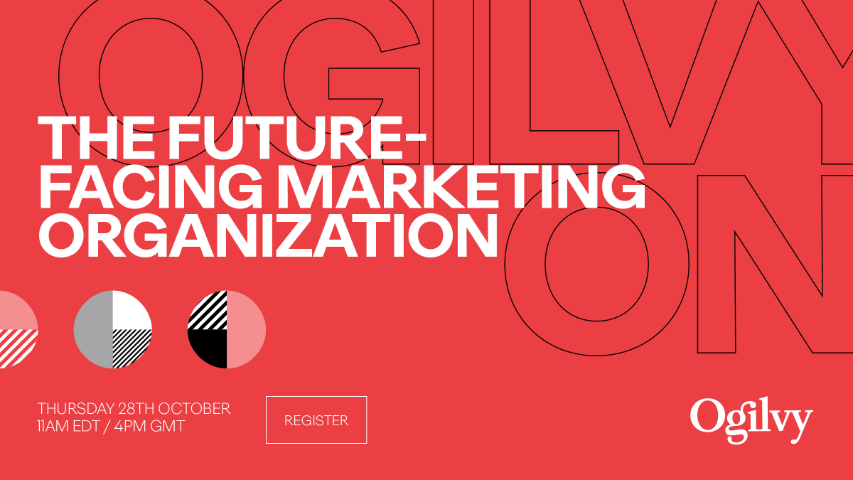 Today @Ogilvy kicks off its new series #OgilvyOn with a crucial session for brands & marketers striving to regain pre-covid growth levels. Join the experts from @Ogilvy Growth & Innovation for a look at the forever changed landscape of Marketing.
Register: bit.ly/3vI230l
