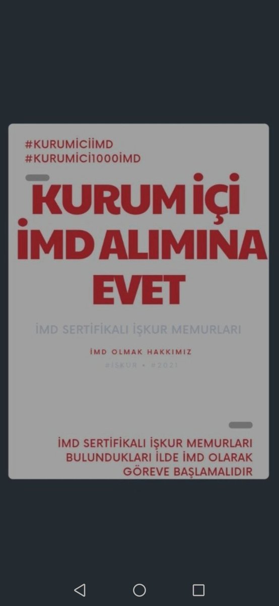 @OguzKGuldogan Sayın Genel Müdürümüz KURUM İÇİ İMD ATAMASI nı ne zaman yapacaksınız? Sizin hiç hayalleriniz olmadı mı? (İMD sertifikalı İşkur memurları)