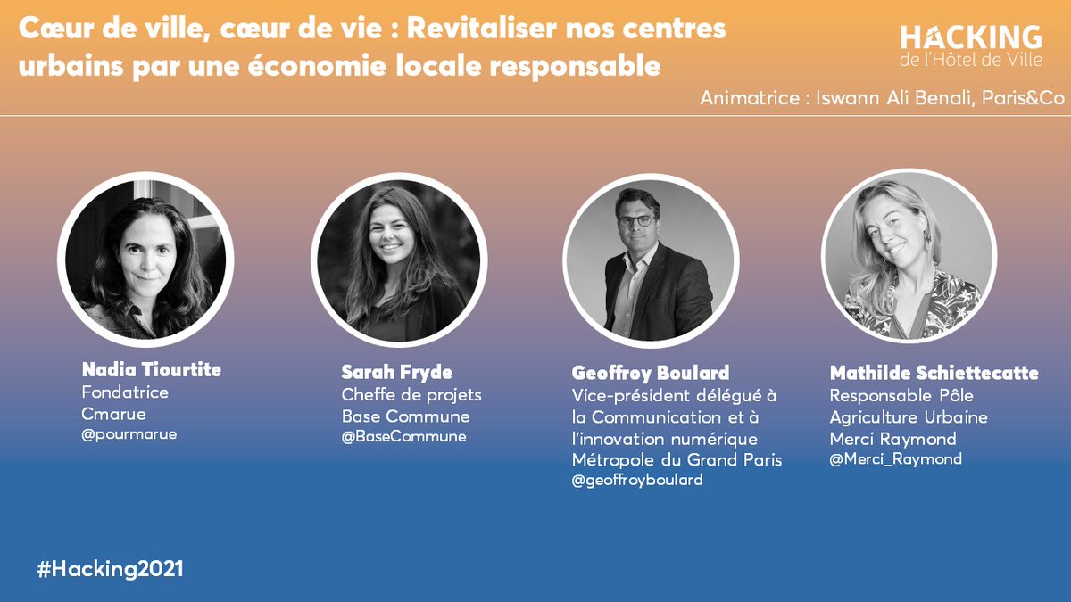 Table-ronde #4 : Cœur de ville, cœur de vie : Revitaliser nos centres urbains par une économie locale responsable 

En compagnie de <a href="/pourmarue/">CMARUE</a> ; @BaseCommune ; <a href="/geoffroyboulard/">Geoffroy Boulard</a> ; <a href="/Merci_Raymond/">Merci Raymond</a>

💬 Modérée par Iswann Ali Benali
 de @UrbanLabParis