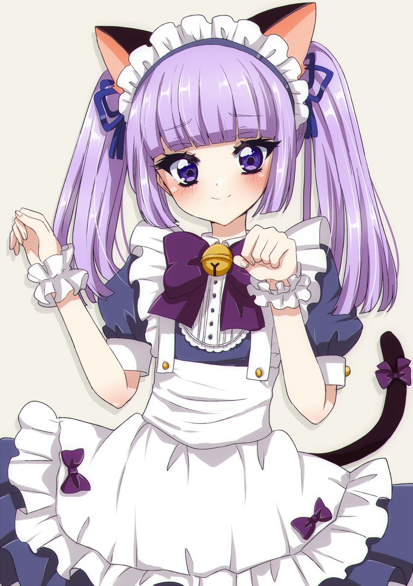 1girl solo animal ears cat ears cat tail tail maid  illustration images