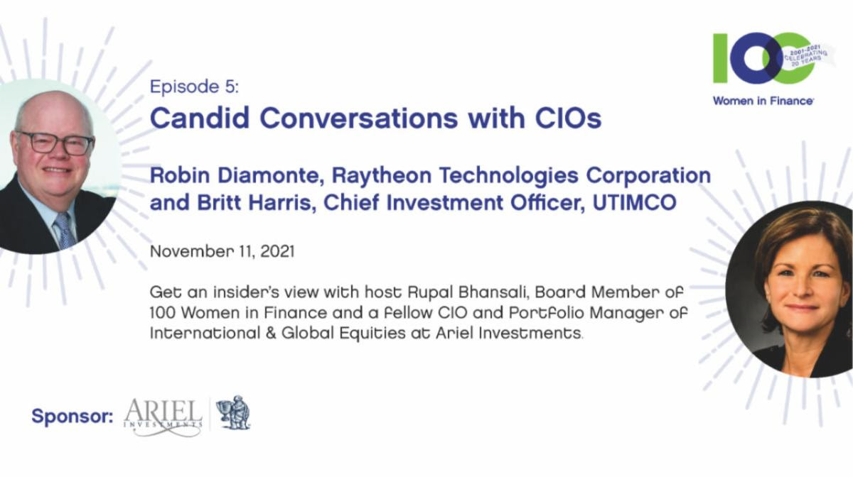 100 Women in Finance (@100womenfinance) on Twitter photo 11 Nov | Candid Conversations with CIOs - Robin Diamonte, CIO, <a href="/RaytheonTech/">RTX</a> and Britt Harris, CIO, @UTIMCO. Get an insider's view with Rupal Bhansali, a fellow CIO and PM at <a href="/ArielInvests/">Ariel Investments</a>.
Thank you <a href="/ArielInvests/">Ariel Investments</a> for sponsoring this series.
RSVP now: bit.ly/3BoDgzB 11 Nov | Candid Conversations with CIOs - Robin Diamonte, CIO, <a href="/RaytheonTech/">RTX</a> and Britt Harris, CIO, @UTIMCO. Get an insider's view with Rupal Bhansali, a fellow CIO and PM at <a href="/ArielInvests/">Ariel Investments</a>.
Thank you <a href="/ArielInvests/">Ariel Investments</a> for sponsoring this series.
RSVP now: bit.ly/3BoDgzB