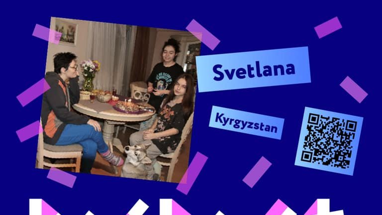 Svetlana Bayramukova, from Kyrgyzstan 
is an activist, peer consultant, and volunteer at the Women's Network of Key Communities. 
She is working to help people living with HIV, and to change the attitude of healthcare professionals towards those living with HIV and drug addiction
