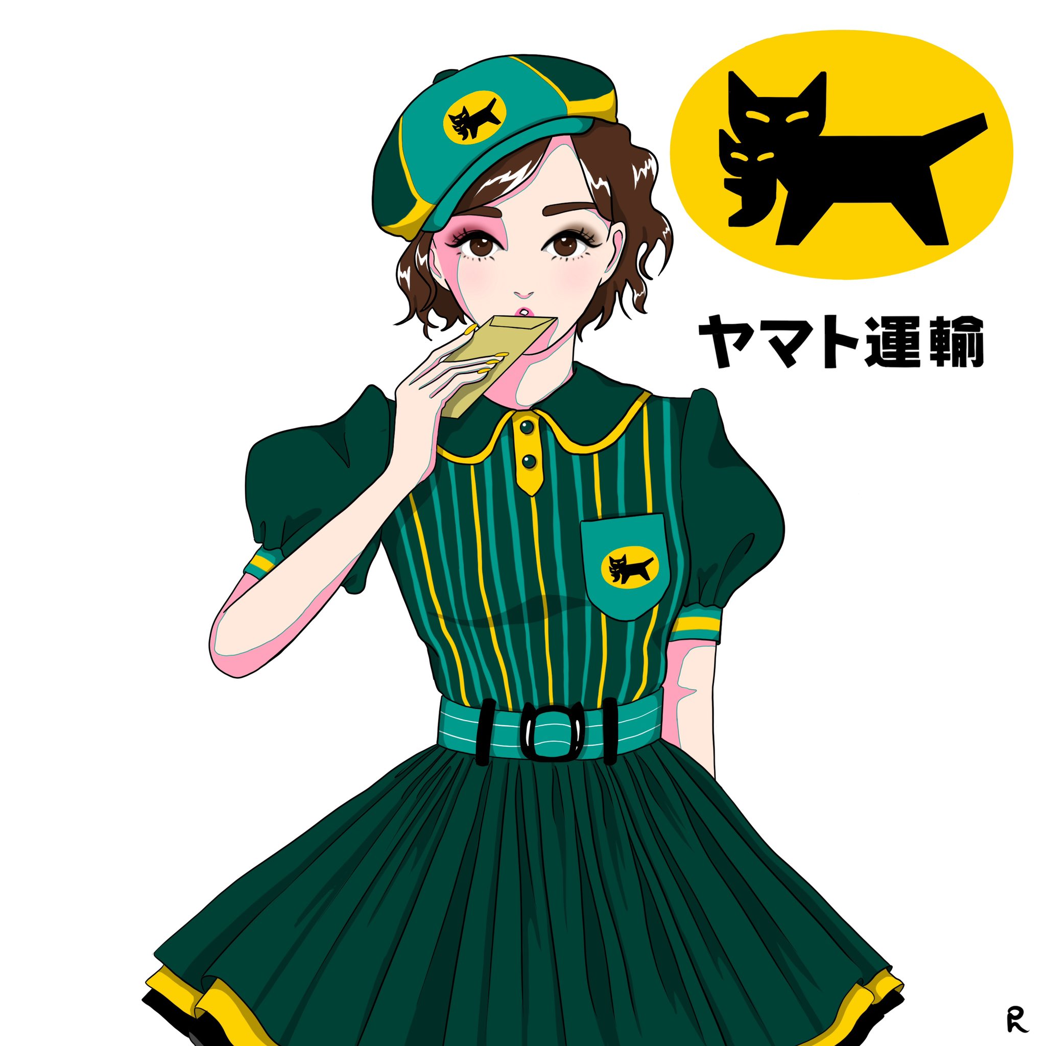 Ron Illustrator Nft 働く宅配ガールズ どのお姉さんが好きですか 秋の創作クラスタフォロー祭り イラスト イラスト好きさんと繋がりたい 絵師さんとつながりたい 佐川急便 ヤマト運輸 日本郵便 ファッションイラスト ファッションデザイン