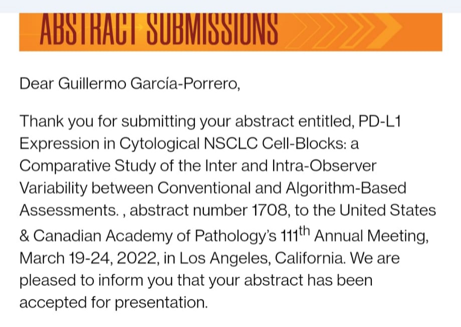 mdlozanoe's tweet photo. #USCAP2022 Proud of my gorgeous team!!!! #CUNPath @ClinicaNavarra  And proud of #cytopathology @SECitologia @cytopathology Our work has been accepted at @TheUSCAP Looking forward to joining the best meeting and seeing all my wonderful friends from all over the world 🌎 🌍🌏 https://t.co/I4FdyB2JdA
